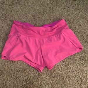 NWOT sonic pink speed up shorts long 4”